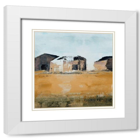 Cabins White Modern Wood Framed Art Print with Double Matting by Bolokofsky, Ronald
