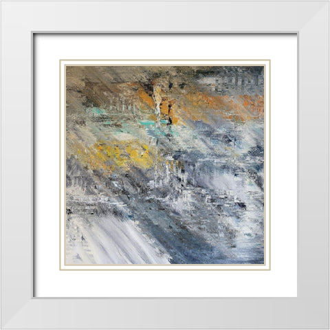 Chicago Winter White Modern Wood Framed Art Print with Double Matting by Bolokofsky, Ronald