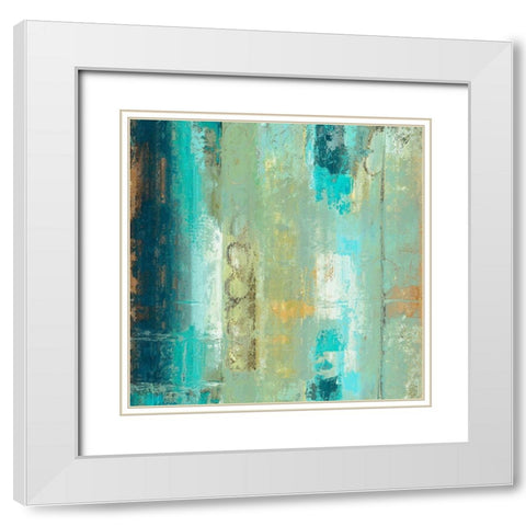 Circle Around White Modern Wood Framed Art Print with Double Matting by Bolokofsky, Ronald