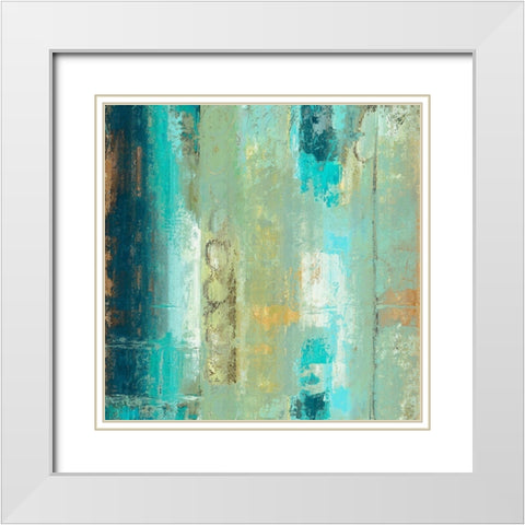 Circle Around White Modern Wood Framed Art Print with Double Matting by Bolokofsky, Ronald