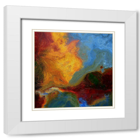 Coastline I White Modern Wood Framed Art Print with Double Matting by Bolokofsky, Ronald