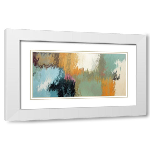 Color Blend I White Modern Wood Framed Art Print with Double Matting by Bolokofsky, Ronald