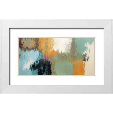 Color Blend I White Modern Wood Framed Art Print with Double Matting by Bolokofsky, Ronald