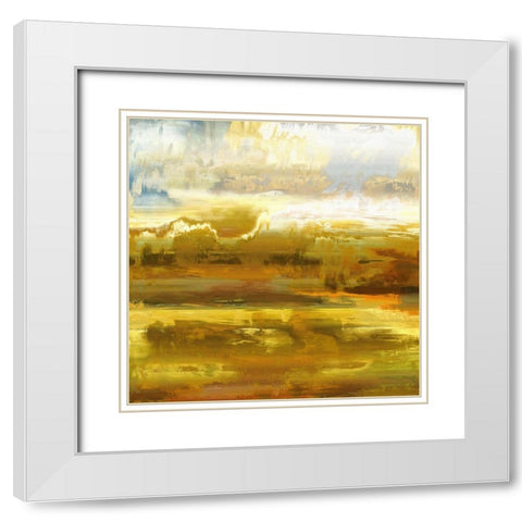 Open Fields II White Modern Wood Framed Art Print with Double Matting by Bolokofsky, Ronald