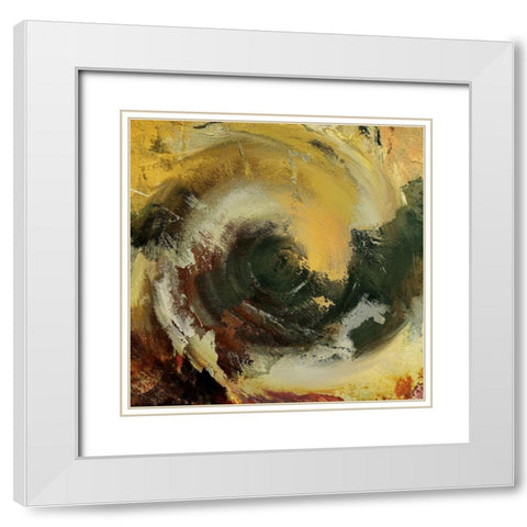 Cosmic Dust II White Modern Wood Framed Art Print with Double Matting by Bolokofsky, Ronald
