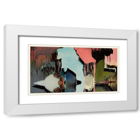 Drip I White Modern Wood Framed Art Print with Double Matting by Bolokofsky, Ronald