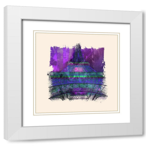 Eiffel Madness II  White Modern Wood Framed Art Print with Double Matting by Bolokofsky, Ronald