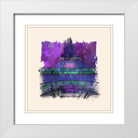 Eiffel Madness II  White Modern Wood Framed Art Print with Double Matting by Bolokofsky, Ronald