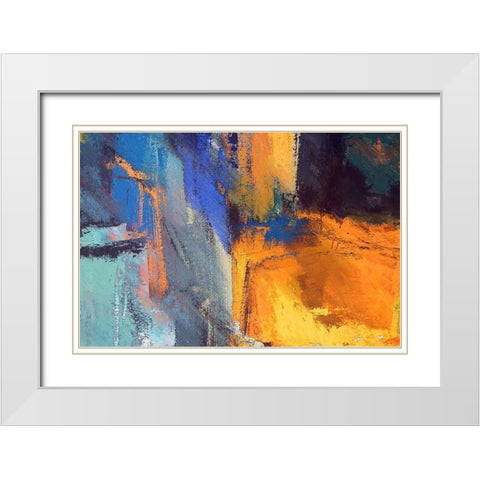 Junction II White Modern Wood Framed Art Print with Double Matting by Bolokofsky, Ronald