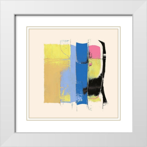 Abstract 1182 White Modern Wood Framed Art Print with Double Matting by Bolokofsky, Ronald