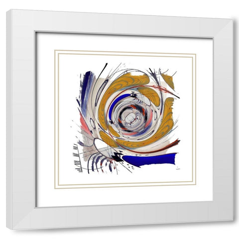 Interstellar I  White Modern Wood Framed Art Print with Double Matting by Bolokofsky, Ronald