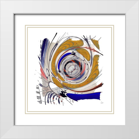 Interstellar I  White Modern Wood Framed Art Print with Double Matting by Bolokofsky, Ronald