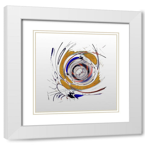 Interstellar II White Modern Wood Framed Art Print with Double Matting by Bolokofsky, Ronald