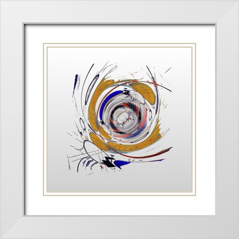 Interstellar II White Modern Wood Framed Art Print with Double Matting by Bolokofsky, Ronald