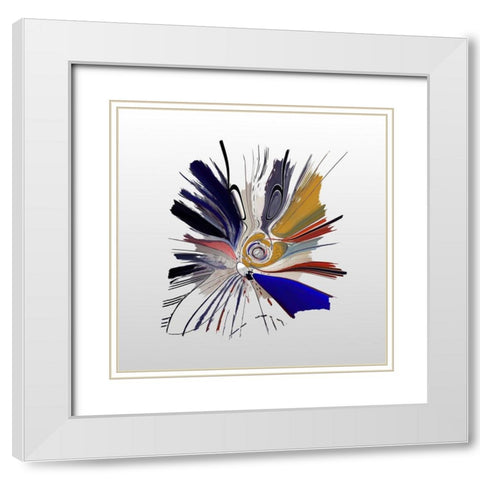 Interstellar III White Modern Wood Framed Art Print with Double Matting by Bolokofsky, Ronald