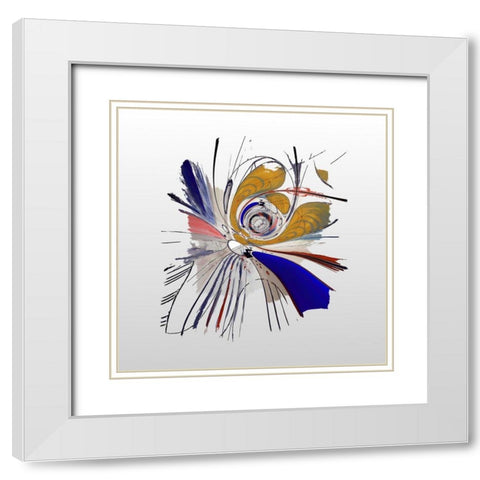Interstellar IV  White Modern Wood Framed Art Print with Double Matting by Bolokofsky, Ronald
