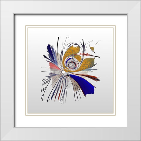 Interstellar IV  White Modern Wood Framed Art Print with Double Matting by Bolokofsky, Ronald