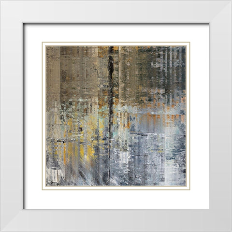 Layers II White Modern Wood Framed Art Print with Double Matting by Bolokofsky, Ronald
