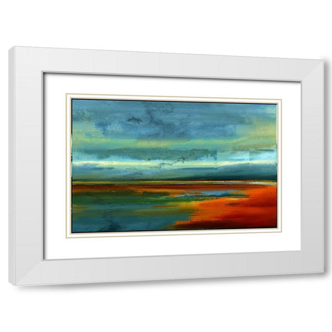 Looking For the Horizon V White Modern Wood Framed Art Print with Double Matting by Bolokofsky, Ronald