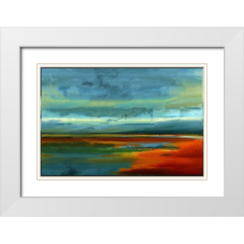 Looking For the Horizon V White Modern Wood Framed Art Print with Double Matting by Bolokofsky, Ronald