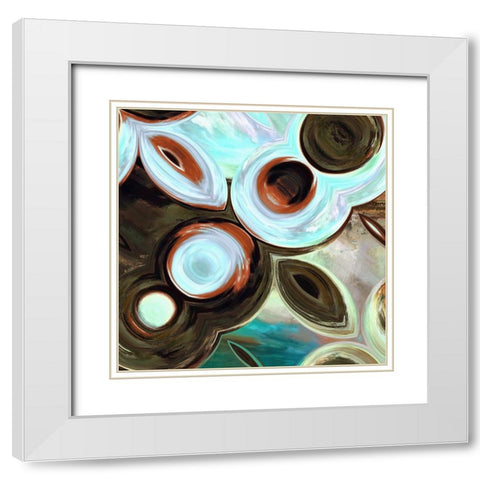 Orbs II White Modern Wood Framed Art Print with Double Matting by Bolokofsky, Ronald