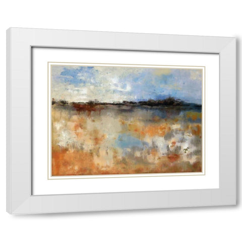 Out West White Modern Wood Framed Art Print with Double Matting by Bolokofsky, Ronald