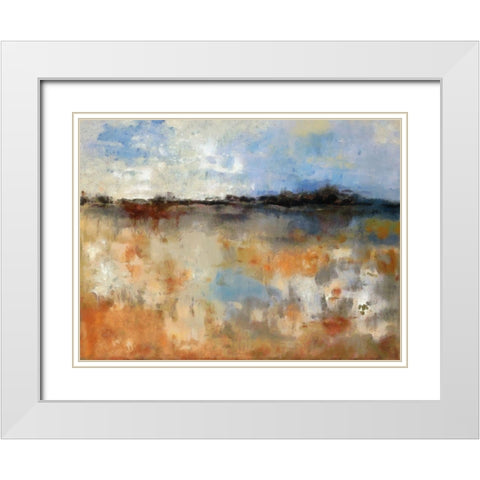 Out West White Modern Wood Framed Art Print with Double Matting by Bolokofsky, Ronald