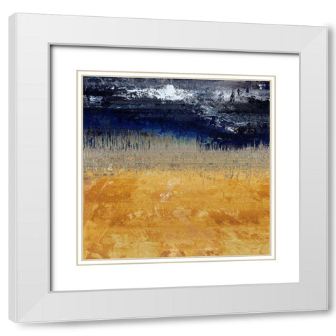 Prairie Night White Modern Wood Framed Art Print with Double Matting by Bolokofsky, Ronald