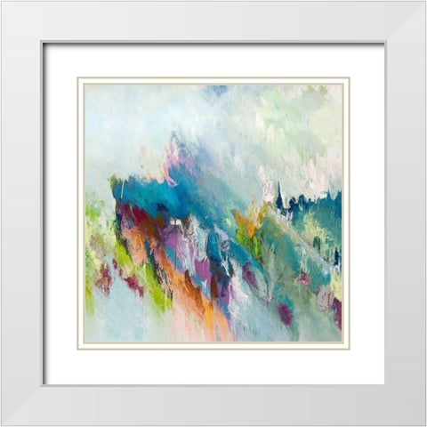 Purple Heart I White Modern Wood Framed Art Print with Double Matting by Bolokofsky, Ronald