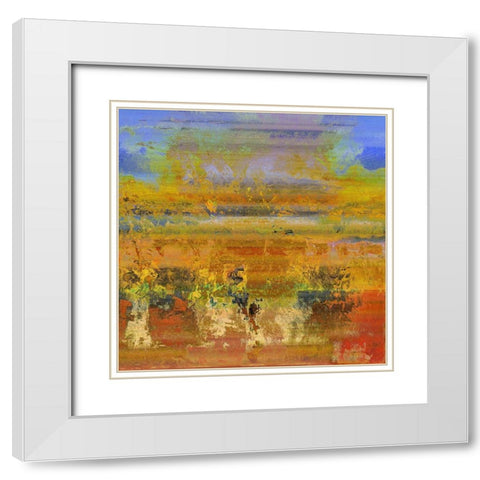 Rain Dance I White Modern Wood Framed Art Print with Double Matting by Bolokofsky, Ronald