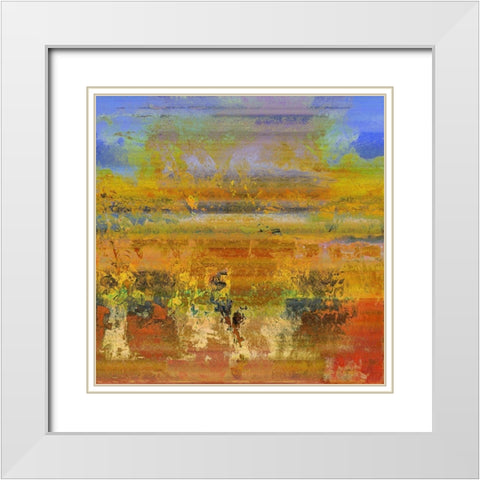 Rain Dance I White Modern Wood Framed Art Print with Double Matting by Bolokofsky, Ronald