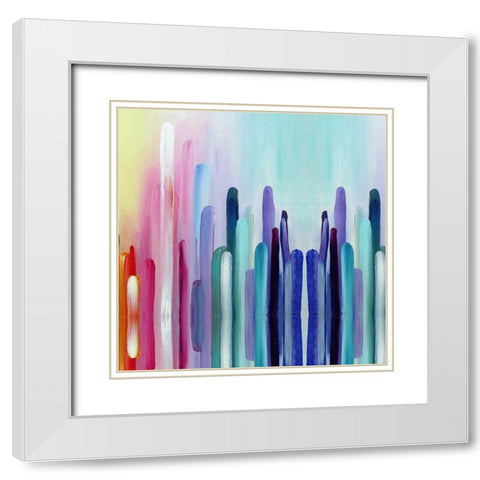 Repeat After Me I White Modern Wood Framed Art Print with Double Matting by Bolokofsky, Ronald