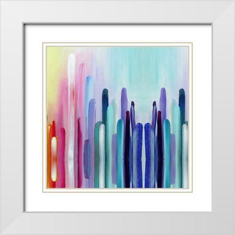 Repeat After Me I White Modern Wood Framed Art Print with Double Matting by Bolokofsky, Ronald
