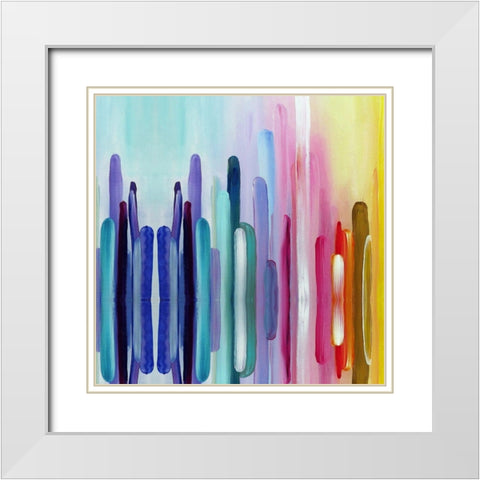 Repeat After Me III White Modern Wood Framed Art Print with Double Matting by Bolokofsky, Ronald