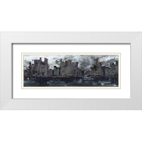 Reserection City II White Modern Wood Framed Art Print with Double Matting by Bolokofsky, Ronald