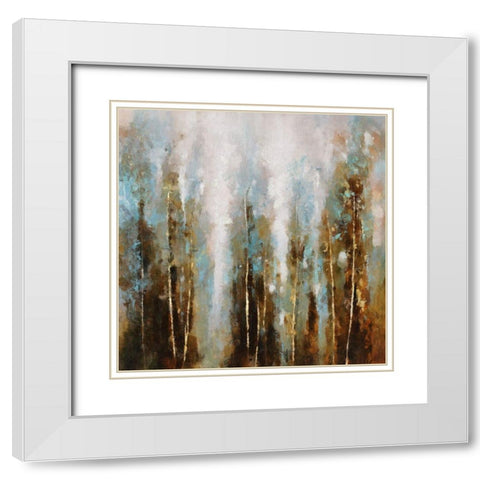 Winter Forest White Modern Wood Framed Art Print with Double Matting by Bolokofsky, Ronald