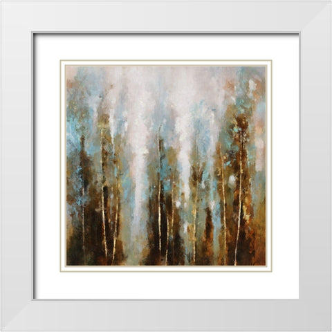 Winter Forest White Modern Wood Framed Art Print with Double Matting by Bolokofsky, Ronald