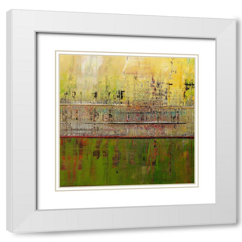 Steel Wall White Modern Wood Framed Art Print with Double Matting by Bolokofsky, Ronald