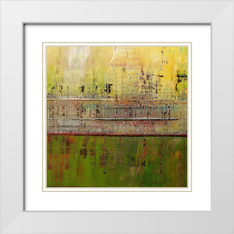 Steel Wall White Modern Wood Framed Art Print with Double Matting by Bolokofsky, Ronald