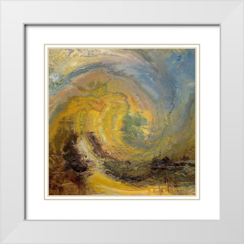 Storm Front III White Modern Wood Framed Art Print with Double Matting by Bolokofsky, Ronald