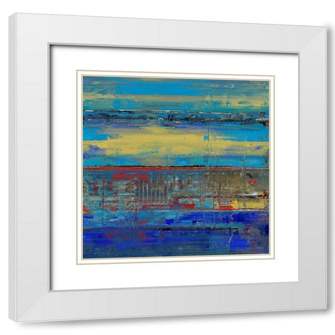 Summer Sun I White Modern Wood Framed Art Print with Double Matting by Bolokofsky, Ronald