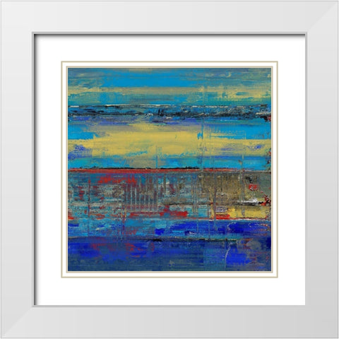 Summer Sun I White Modern Wood Framed Art Print with Double Matting by Bolokofsky, Ronald