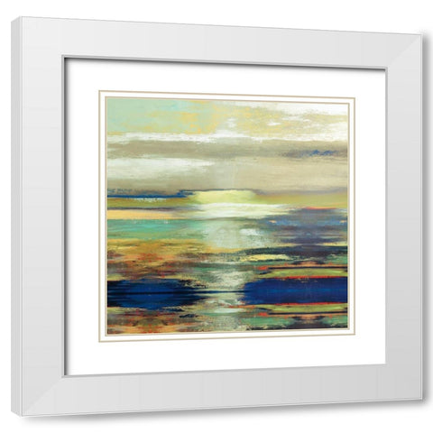 Sunrise II White Modern Wood Framed Art Print with Double Matting by Bolokofsky, Ronald