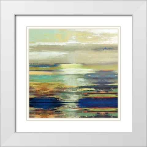 Sunrise II White Modern Wood Framed Art Print with Double Matting by Bolokofsky, Ronald