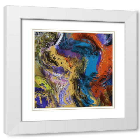 The Art of Grunge III White Modern Wood Framed Art Print with Double Matting by Bolokofsky, Ronald