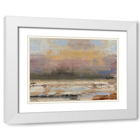 Vista del Lago White Modern Wood Framed Art Print with Double Matting by Bolokofsky, Ronald