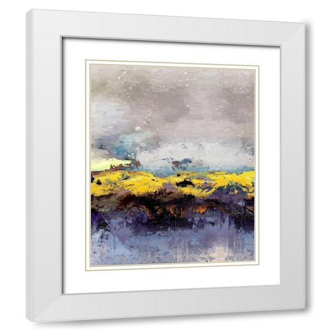 Wash Away the Blues II White Modern Wood Framed Art Print with Double Matting by Bolokofsky, Ronald