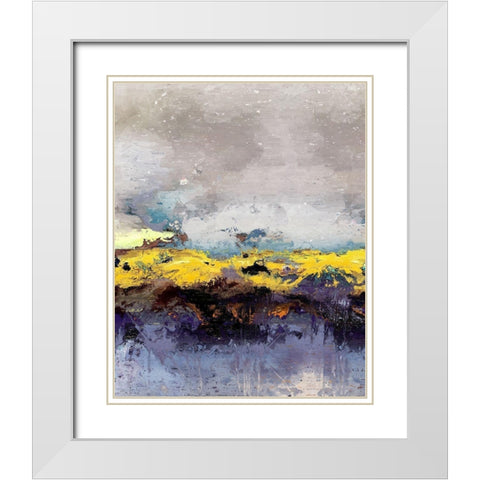 Wash Away the Blues II White Modern Wood Framed Art Print with Double Matting by Bolokofsky, Ronald