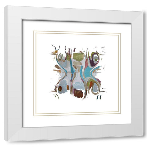 Which Way III White Modern Wood Framed Art Print with Double Matting by Bolokofsky, Ronald