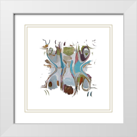 Which Way III White Modern Wood Framed Art Print with Double Matting by Bolokofsky, Ronald